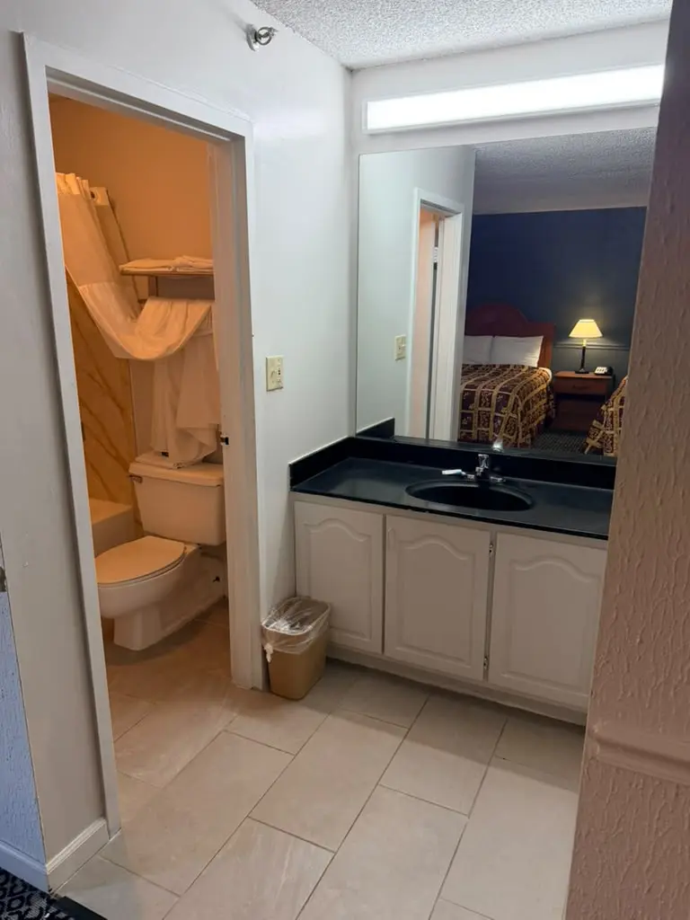 Non-smoking double-bed suite vanity