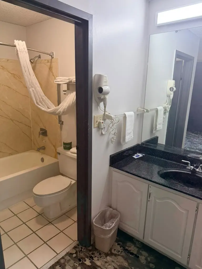Non-smoking king suite bathroom vanity